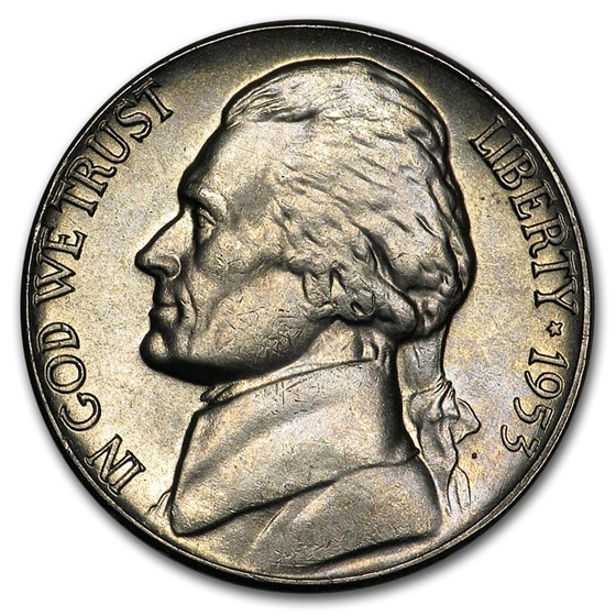 1953 Jefferson Nickel BU 1953 Jefferson Nickel BU